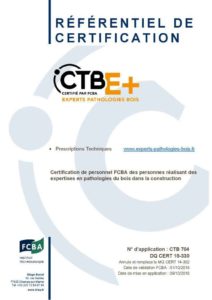 Référentiel de certification sur les prescriptions techniques